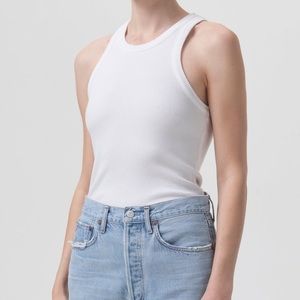 Agolde Bailey Tank in White